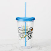 Astronaut Acryltrinkbecher (Vorderseite)