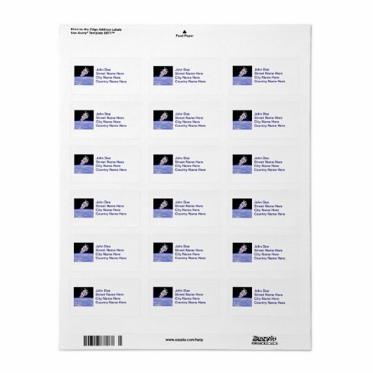 Astronaut Adressaufkleber (Vorne)