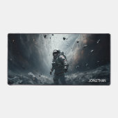 Astronaut Adventure Planets Space Travel Galaxy Schreibtischunterlage (Vorderseite)