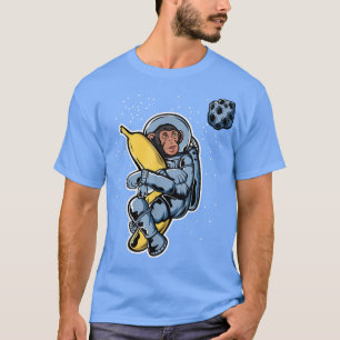 Astronaut Affe umarmt eine Banane, ein sonniges Ra T-Shirt