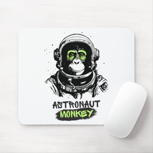 Astronaut-Affen-Cool-Computer Mousepad (Mit Mouse)