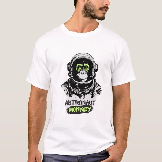 Astronaut-Affen-Hemd T-Shirt (Vorderseite)