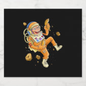 Astronaut-Affenraum Bierflaschenetikett (Einzelnes Label)