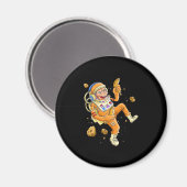 Astronaut-Affenraum Magnet (Vorderseite/Rückseite)
