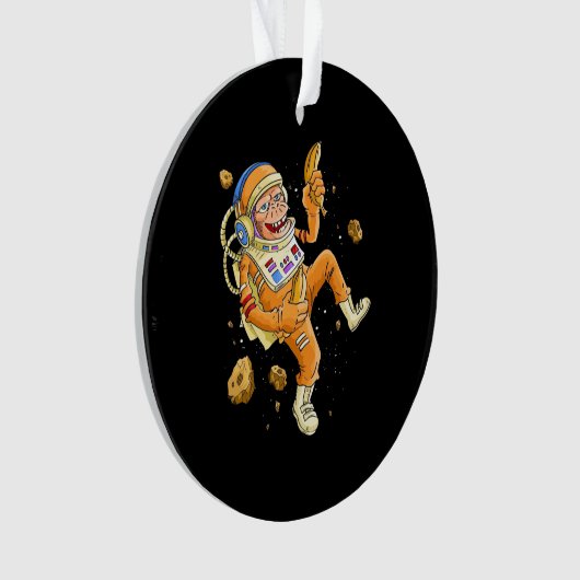 Astronaut-Affenraum Ornament (Vorderseite)
