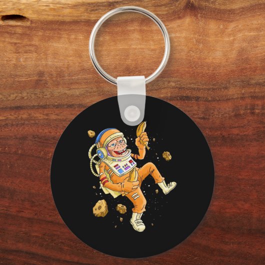 Astronaut-Affenraum Schlüsselanhänger (Vorderseite)