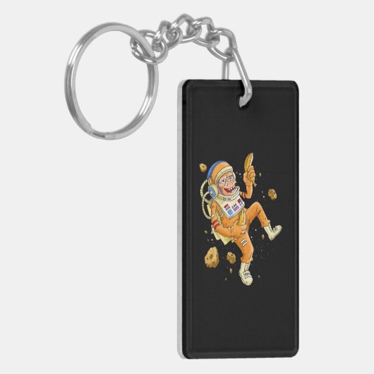 Astronaut-Affenraum Schlüsselanhänger (Vorderseite links)
