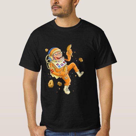 Astronaut-Affenraum T-Shirt (Vorderseite)