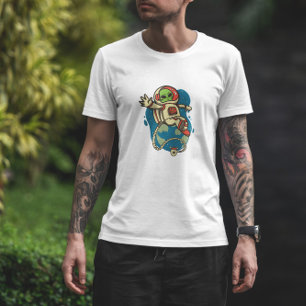 Astronaut Alien Cartoons Space T-Shirt