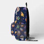 Astronaut Alien Space Rucksack – Raketenmuster (Rechts)