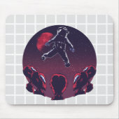 Astronaut & Aliens Grid-Mauspad Mousepad (Vorne)