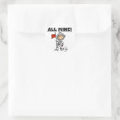 Astronaut Alle meine T - Shirt und Geschenke Runder Aufkleber (Tasche)