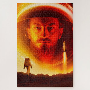 Astronaut allein auf Mars Puzzle
