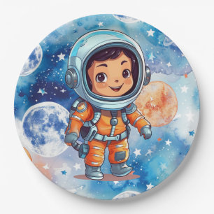 Astronaut Alles Gute zum Geburtstag Pappteller