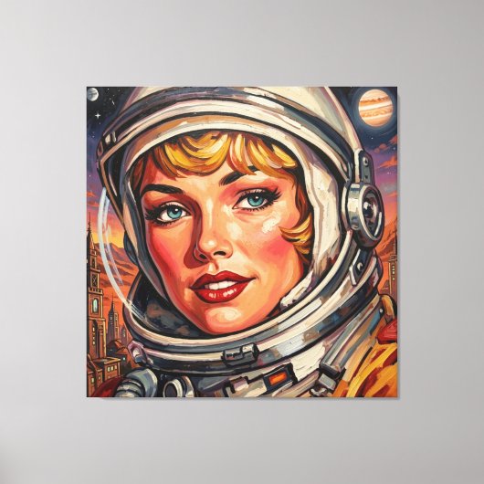 ASTRONAUT ALPHA 2 LEINWANDDRUCK (Vorderseite)
