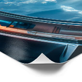 Astronaut am Aussichtspunkt Poster (Ecke)