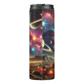Astronaut am Rand des Kosmos Thermosbecher (Rückseite)