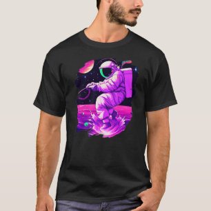 Astronaut Angelboot Weltraum Ozean See Cool Fisch  T-Shirt