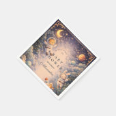 Astronaut Animals Space Baby Shower Serviette (Ecke)