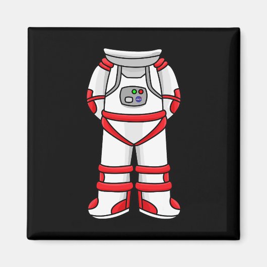 Astronaut Anzug Head Cool Space Rocketman Hallowee Magnet (Vorne)