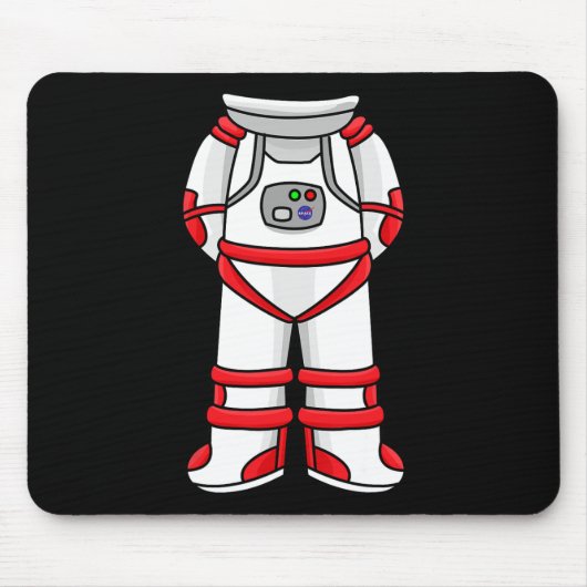 Astronaut Anzug Head Cool Space Rocketman Hallowee Mousepad (Vorne)