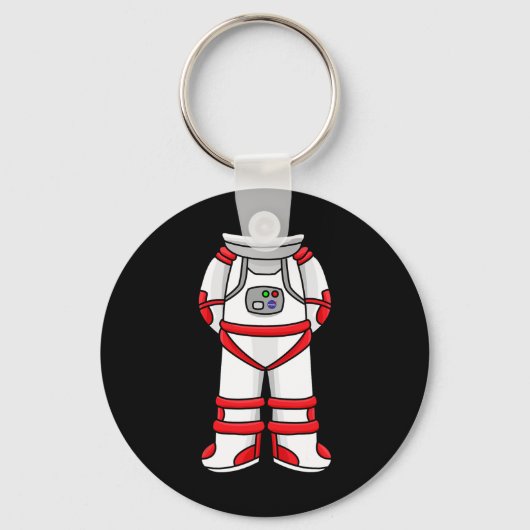 Astronaut Anzug Head Cool Space Rocketman Hallowee Schlüsselanhänger (Vorderseite)