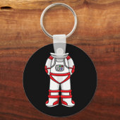 Astronaut Anzug Head Cool Space Rocketman Hallowee Schlüsselanhänger (Vorderseite)