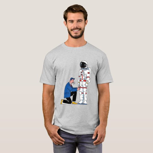 Astronaut Anzug Tailor Minimalistisch Unisex T - S T-Shirt (Vorne ganz)
