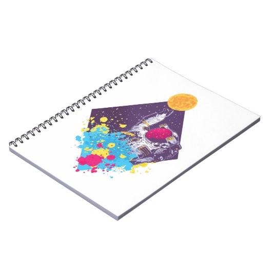 Astronaut Art Notizblock (Linke Seite)