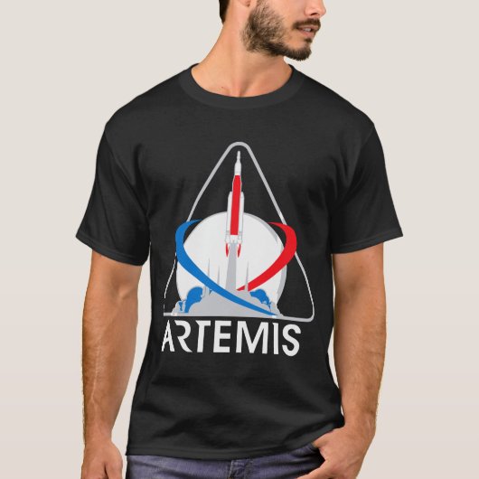 Astronaut Artemis Auftrag-einer T-Shirt (Vorderseite)