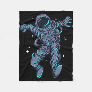 Astronaut Astrostar im Weltraum Fleecedecke