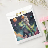 Astronaut auf dem Dino im Weltraum Geschenktütchen (Versiegelt)