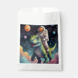Astronaut auf dem Dino im Weltraum Geschenktütchen