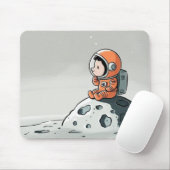 ASTRONAUT AUF DEM LUNAR MOON MOUSEPAD (Mit Mouse)