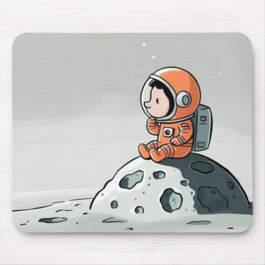 ASTRONAUT AUF DEM LUNAR MOON MOUSEPAD (Vorne)