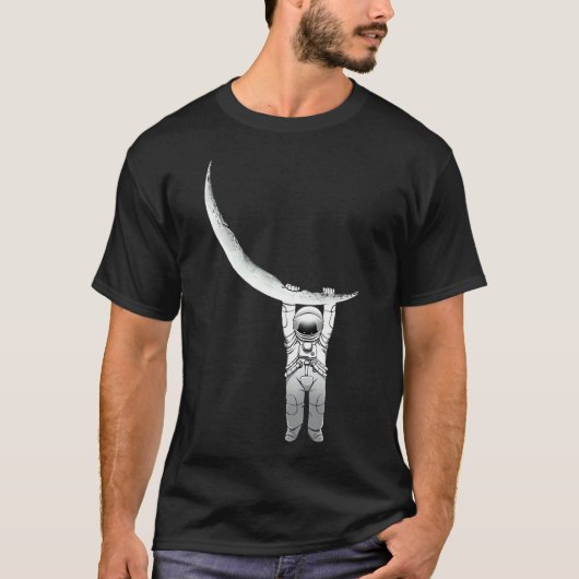 Astronaut auf dem Mond Funny Design Das beste Gesc T-Shirt (Vorderseite)