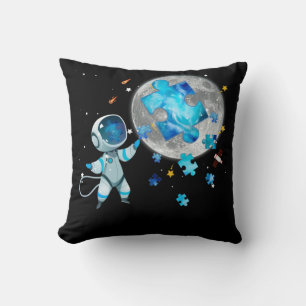 Astronaut auf dem Mond Kissen