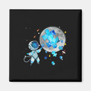 Astronaut auf dem Mond Magnet