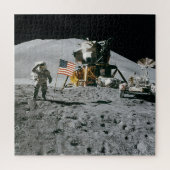 Astronaut auf dem Mond Puzzle (Vertikal)