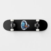 Astronaut auf dem Mond Skateboard (Horizontal)