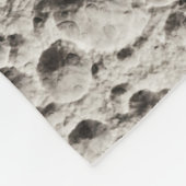 Astronaut auf dem Mond Space Black & Gray Fleecedecke (Ecke)