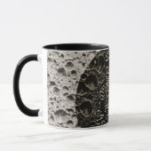 Astronaut auf dem Mond Space Black & Gray Tasse (Links)