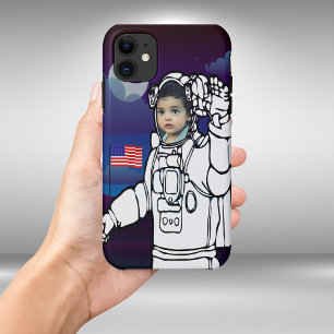 Astronaut auf dem Mond Weltraumjunge Case-Mate iPhone Hülle