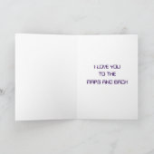 Astronaut auf dem Mond Weltraumjunge Karte (Innenseite)