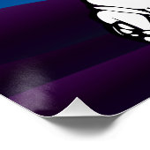 Astronaut auf dem Mond Weltraumjunge Poster (Ecke)