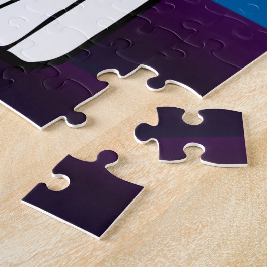 Astronaut auf dem Mond Weltraumjunge Puzzle (Seite)