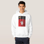 Astronaut auf dem Roten Planeten Mars Space Explor Hoodie (Vorne ganz)