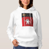 Astronaut auf dem Roten Planeten Mars Space Explor Hoodie (Vorderseite)