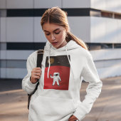 Astronaut auf dem Roten Planeten Mars Space Explor Hoodie