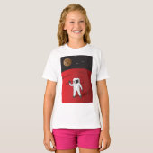Astronaut auf dem Roten Planeten Mars Space Explor T-Shirt (Vorne ganz)